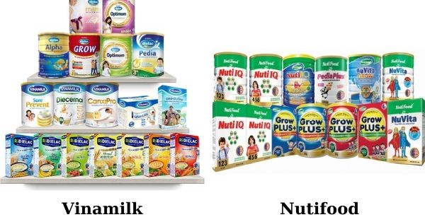 Vinamilk và Nutifood là 2 hãng sữa nội bán chạy nhất hiện nay
