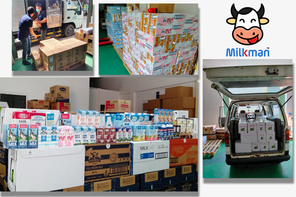 Milkman còn là đại lý trung gian chuyên cung cấp các mặt hàng sữa ngoại 