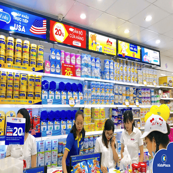Kidsplaza cung cấp đa dạng các dòng sữa nhập khẩu nổi tiếng