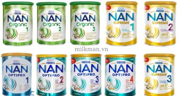 Sữa NAN có đa dạng các dòng dành cho từng đối tượng