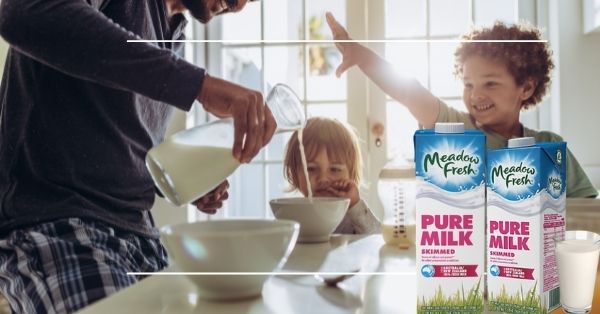 Sữa tách béo Meadow Fresh cũng được khá nhiều trẻ em ưa chuộng  