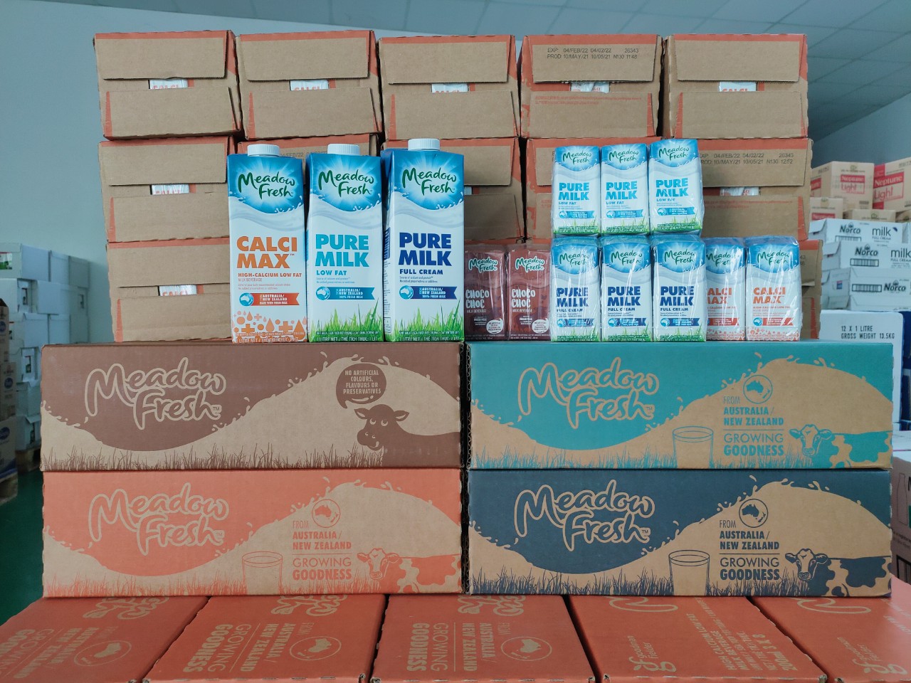 Sữa tươi Meadow Fresh là một trong những hãng sữa bán chạy tại Milkman