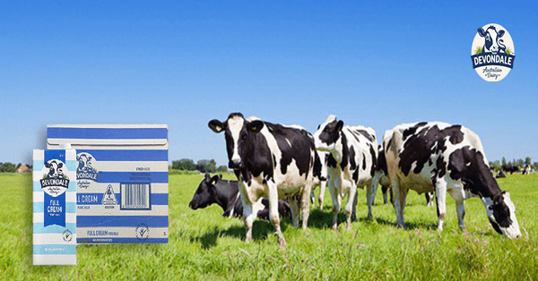 Devondale là nhà sản xuất sữa tươi số 1 nước Úc