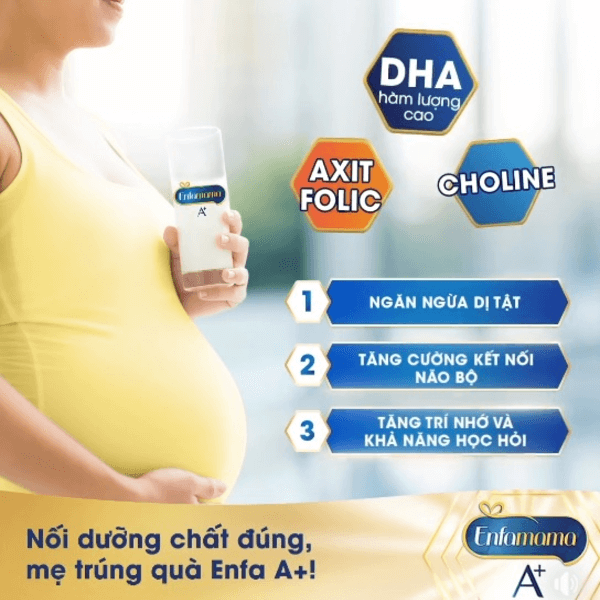 Bổ sung sữa bầu từ sớm giúp thai nhi phát triển tốt hơn