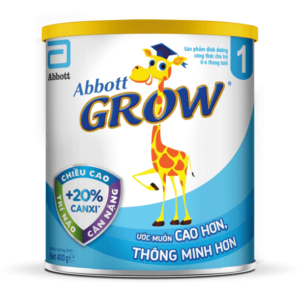 Abbott Grow 1 giúp bé tăng cân, tăng chiều cao và thông minh hơn
