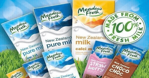 Sản phẩm sữa của Meadow Fresh vô cùng đa dạng và phong phú