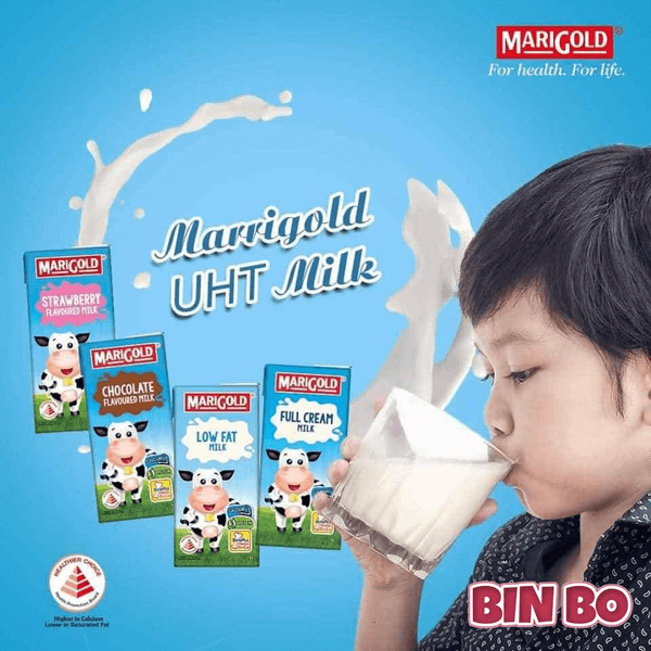 Sữa tươi Marigold với hương vị thơm ngon kích thích trẻ uống sữa