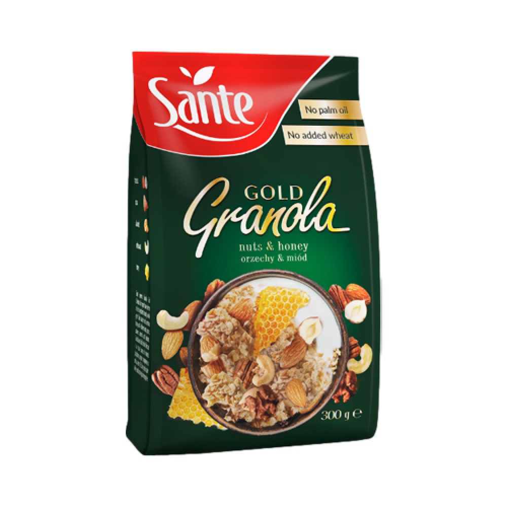 Ngũ Cốc dinh dưỡng Sante Gold Granola Hạt và Mật ong