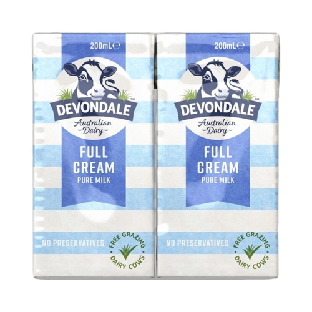 Sữa tươi Devondale Nguyên kem hộp 200mL