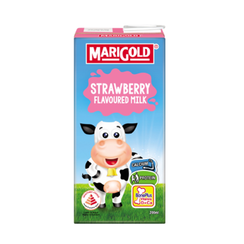 Sữa tươi Marigold vị Dâu hộp 200mL