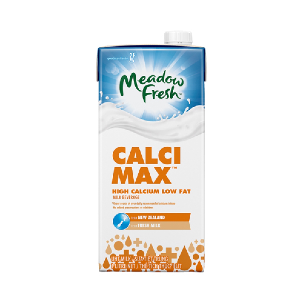 Sữa tươi Meadow Fresh Giàu Canxi ít béo hộp 1L