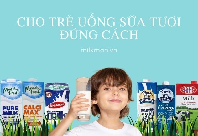 Khi nào trẻ uống được sữa tươi? Cho trẻ uống sữa tươi đúng cách