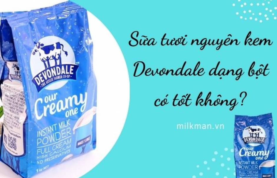 [REVIEW] Sữa tươi nguyên kem Devondale dạng bột của Úc