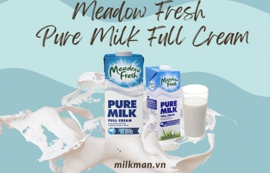 REVIEW sữa tươi nguyên kem Meadow Fresh dành cho cả nhà